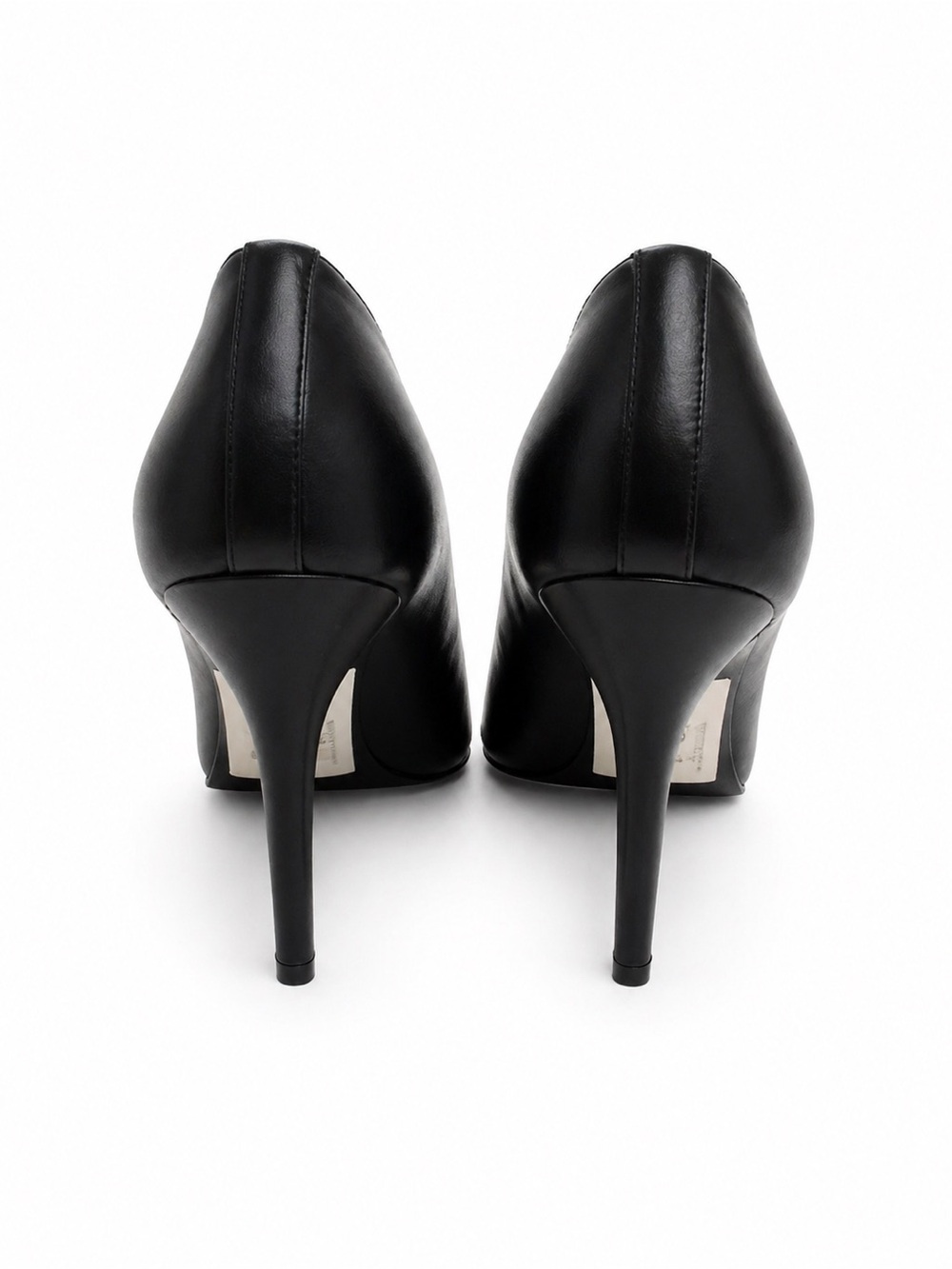 NEW BCBG Black Pointed Toe Pumps with Silver Chain Trim